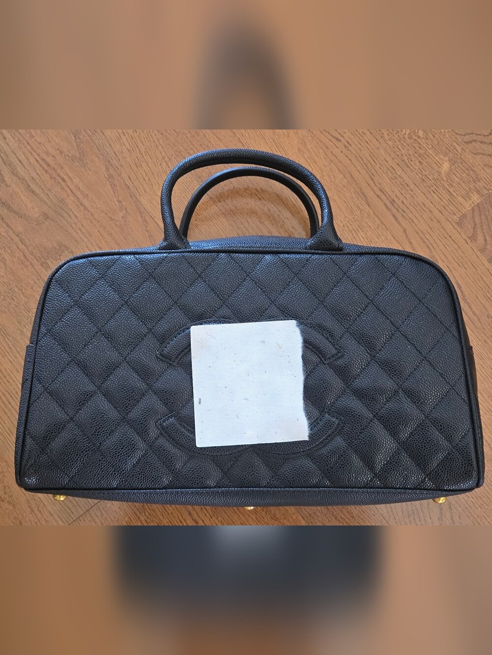 Black Quilted Top-Handle Women’s Bag
